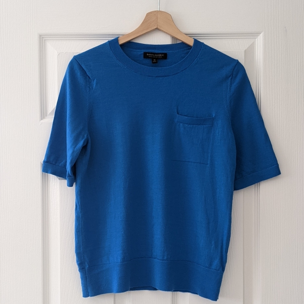 Blue Banana Republic Merino Wool Summer Sweater sz Medium